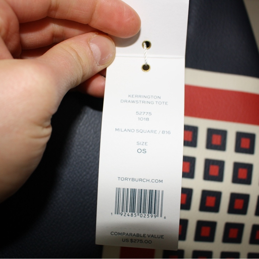 Tory Burch Kerrington Milano Square Bucket Tote and Brigette Cosmetic Case - Picture 14 of 15